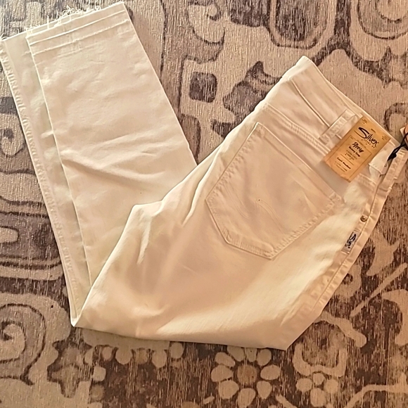 Maurices Denim - White silver skinny jeans